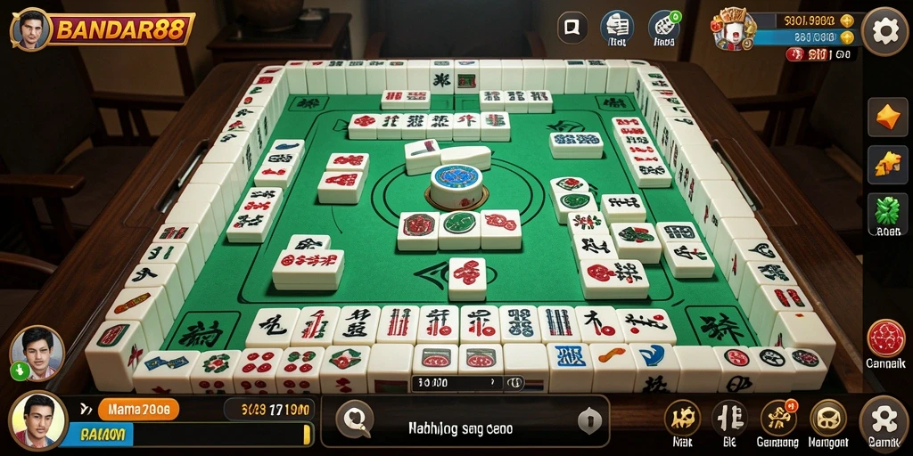 Tampilan gameplay seru dari <strong>BANDAR88</strong> dalam aksi Mahjong.