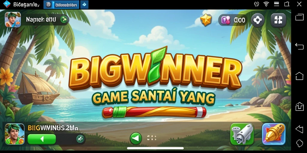 Tampilan gameplay yang mengasyikkan dan penuh warna dalam BIGWINNER.
