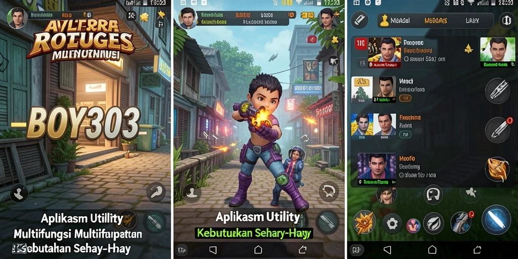 Tampilan antarmuka BOY303 yang minimalis dan intuitif.