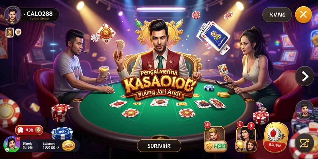Tampilan gameplay Casino yang mengasyikkan di CALO288.