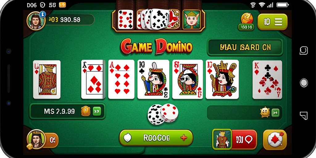 Tampilan seru dari gameplay Domino D06 yang menantang.
