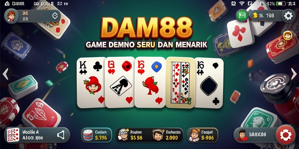 Tampilan gameplay seru dalam permainan Domino DAM88.