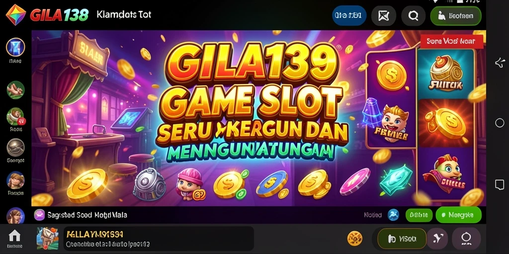 Tampilan menarik dari gameplay Slot GILA138 yang menghibur.
