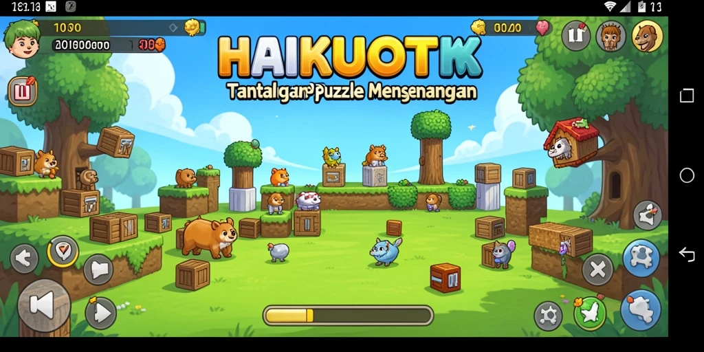 Tampilan gameplay HAIKUOTK yang seru dan menantang.