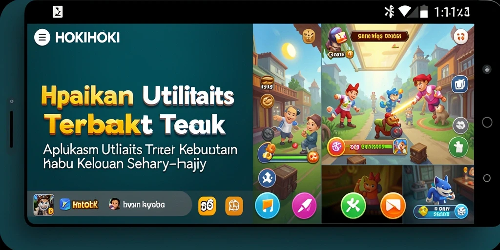 Tampilan utama HOKIHOKI dengan fitur utilitas yang lengkap.