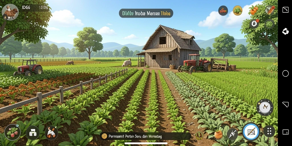 Gameplay seru di ID66 dengan berbagai aktivitas pertanian.