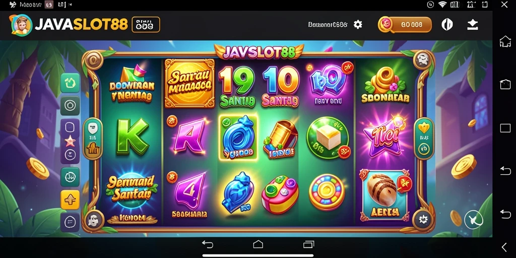 Tampilan utama JAVASLOT88 dengan gameplay menarik dan penuh warna.
