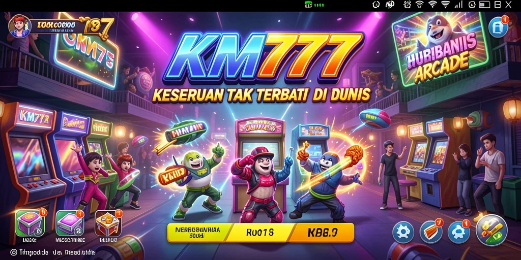 Tampilan gameplay menyenangkan dengan tantangan menarik dalam KM777.