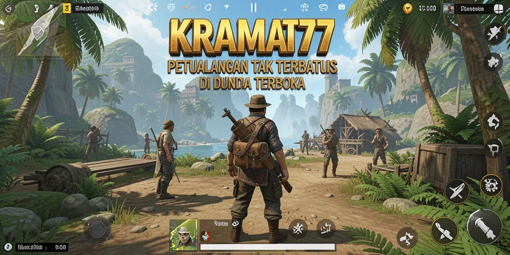 Tampilan menakjubkan dari gameplay KRAMAT77 menunjukkan dunia terbuka yang luas.