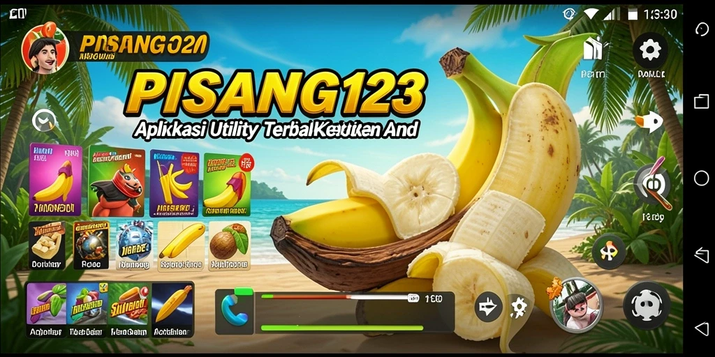 Tampilan utama PISANG123 dengan semua fitur yang tersedia.
