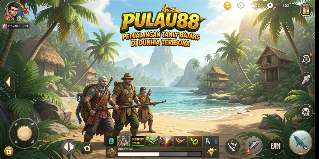 Screenshot PULAU88 menampilkan petualangan seru di dunia terbuka.