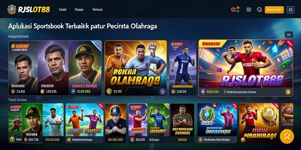 Tampilan gameplay RJSLOT88 dengan berbagai olahraga untuk taruhan.