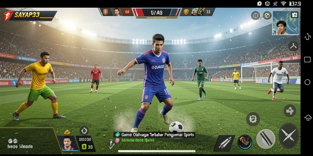 Screenshot gameplay SAYAP33 yang menunjukkan aksi seru di lapangan.