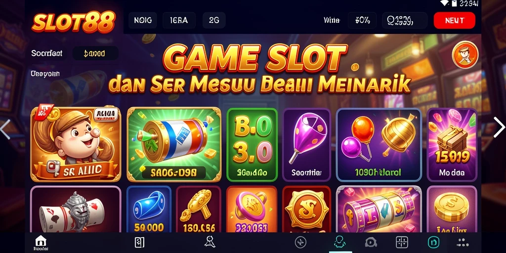 Tampilan menarik dari gameplay SLOT88 yang penuh warna.