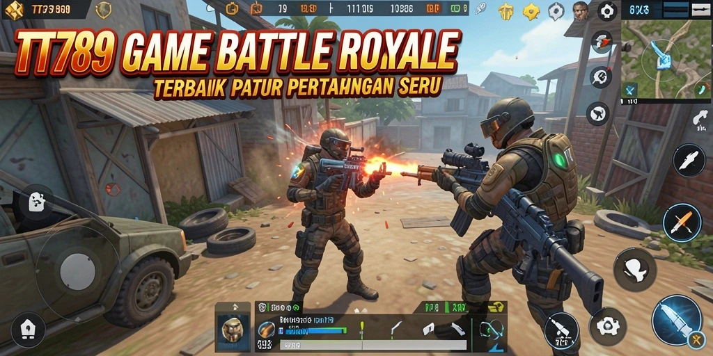 Gameplay seru dan menegangkan dalam TT789 Battle Royale.