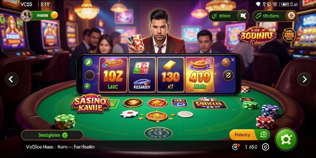 Gameplay menarik di VC55 dengan berbagai permainan Kasino.