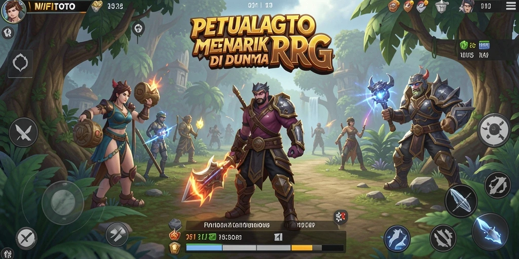 Tampilan gameplay menegangkan di dunia RPG WIFITOTO.